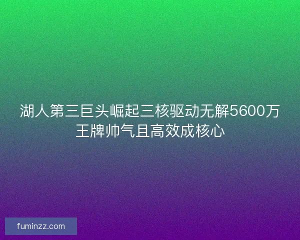 湖人第三巨头崛起三核驱动无解5600万王牌帅气且高效成核心 湖人第三巨头崛起三核驱动无解5600万王牌帅气且高效成核心
